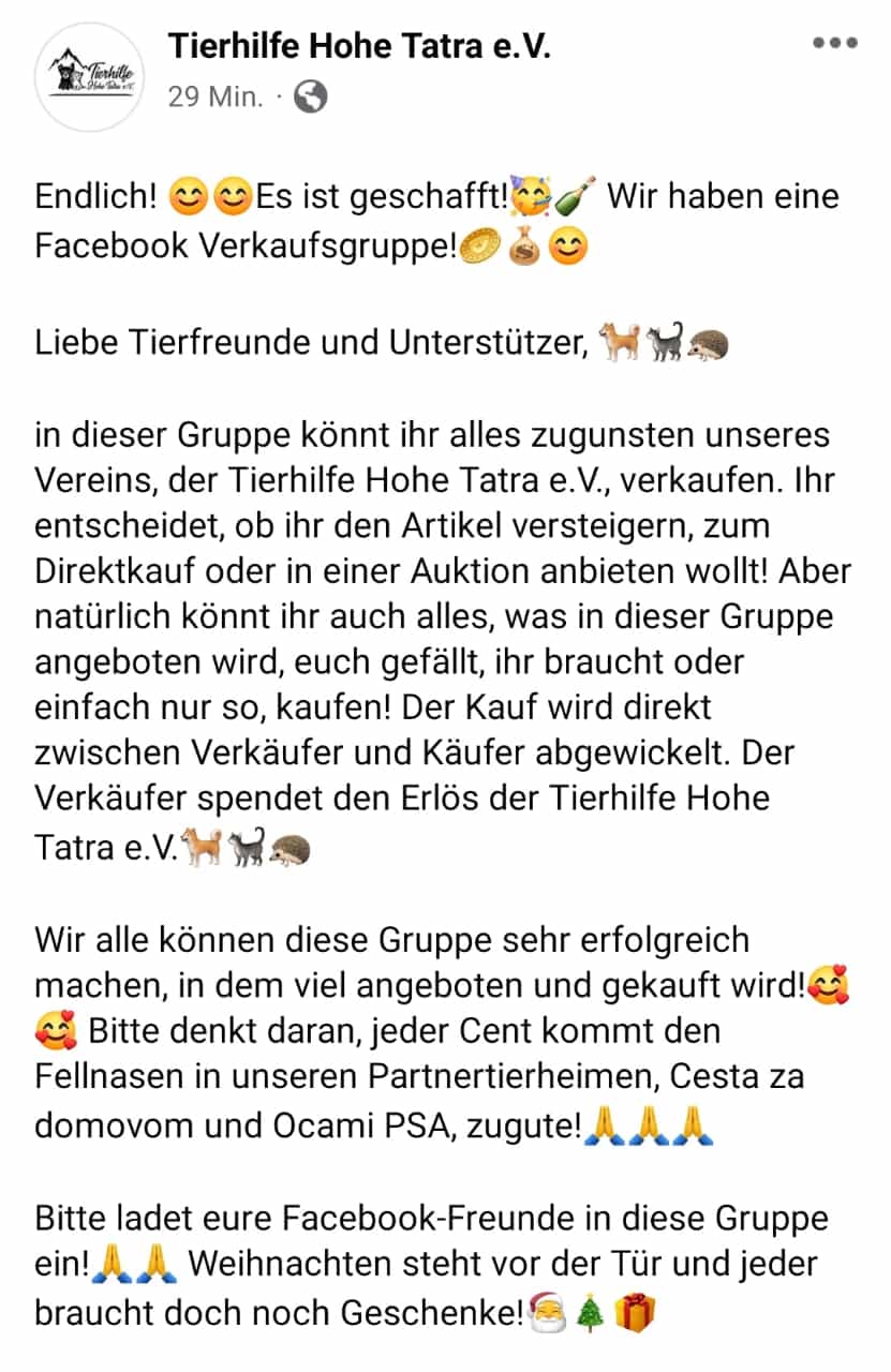 Gruppenankündigung